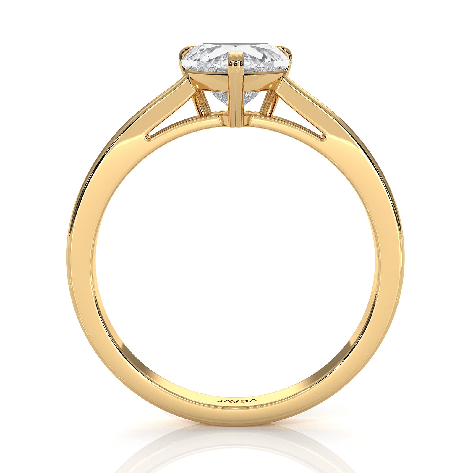 4.5g Emerald Lab Grown Diamond Six Prong Solitaire Engagement Ring IGI Certified 1.00 Ctw.