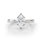 4.5g Emerald Lab Grown Diamond Six Prong Solitaire Engagement Ring IGI Certified 1.00 Ctw.