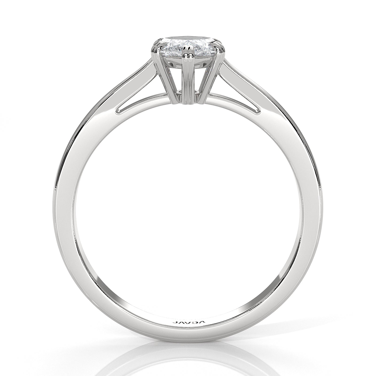 4.5g Emerald Lab Grown Diamond Six Prong Solitaire Engagement Ring IGI Certified 1.00 Ctw.