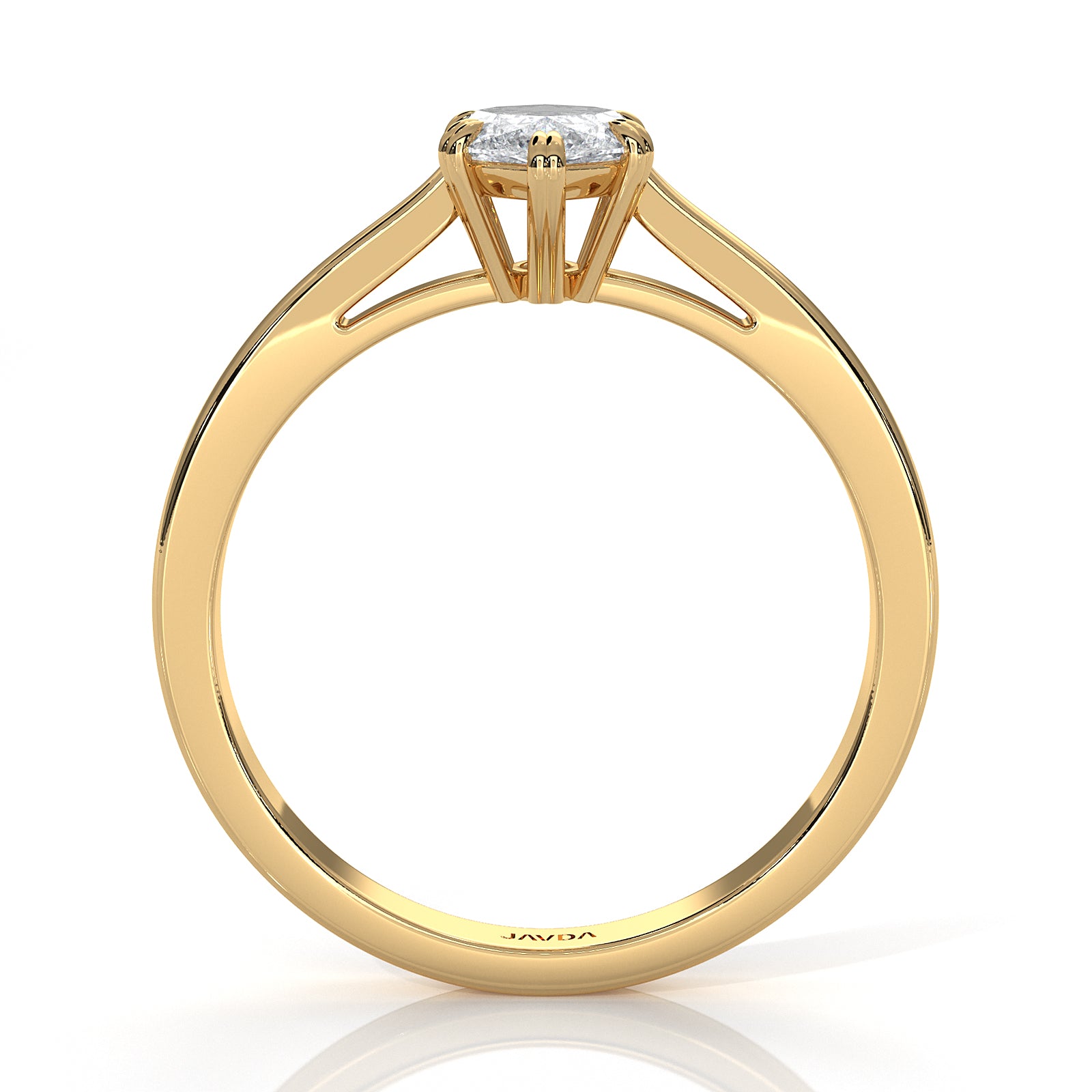 4.5g Emerald Lab Grown Diamond Six Prong Solitaire Engagement Ring IGI Certified 1.00 Ctw.