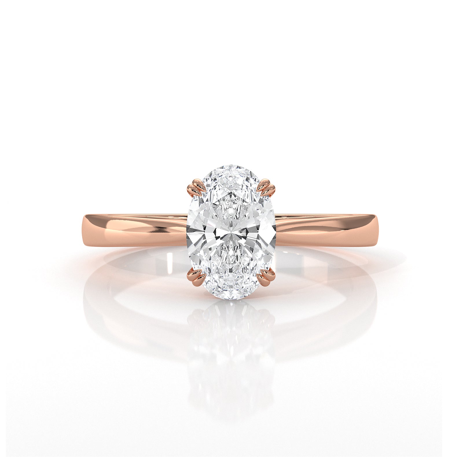 4.5g Emerald Lab Grown Diamond Six Prong Solitaire Engagement Ring IGI Certified 1.00 Ctw.