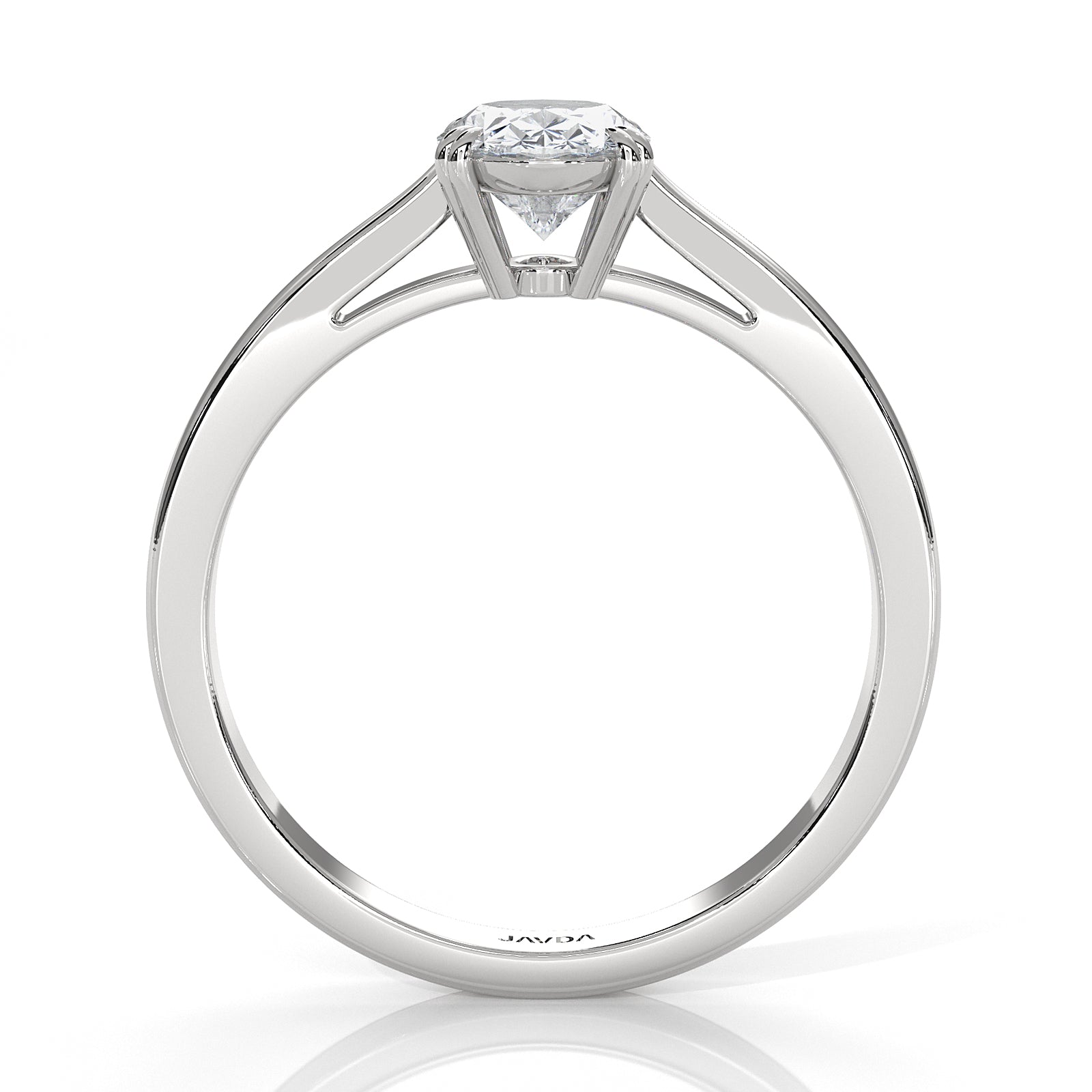 4.5g Emerald Lab Grown Diamond Six Prong Solitaire Engagement Ring IGI Certified 1.00 Ctw.