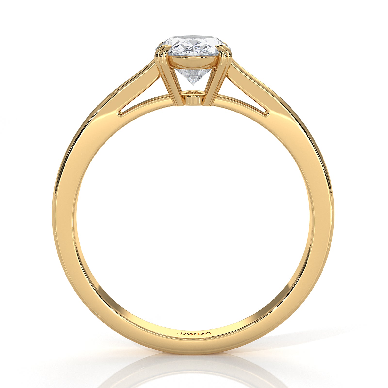 4.5g Emerald Lab Grown Diamond Six Prong Solitaire Engagement Ring IGI Certified 1.00 Ctw.