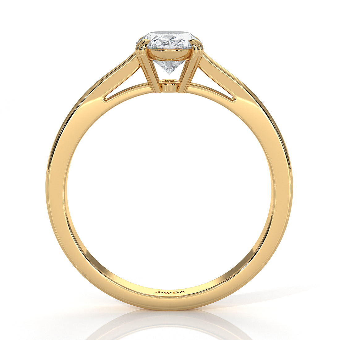 4.5g Emerald Lab Grown Diamond Six Prong Solitaire Engagement Ring IGI Certified 1.00 Ctw.