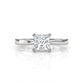 4.5g Emerald Lab Grown Diamond Six Prong Solitaire Engagement Ring IGI Certified 1.00 Ctw.