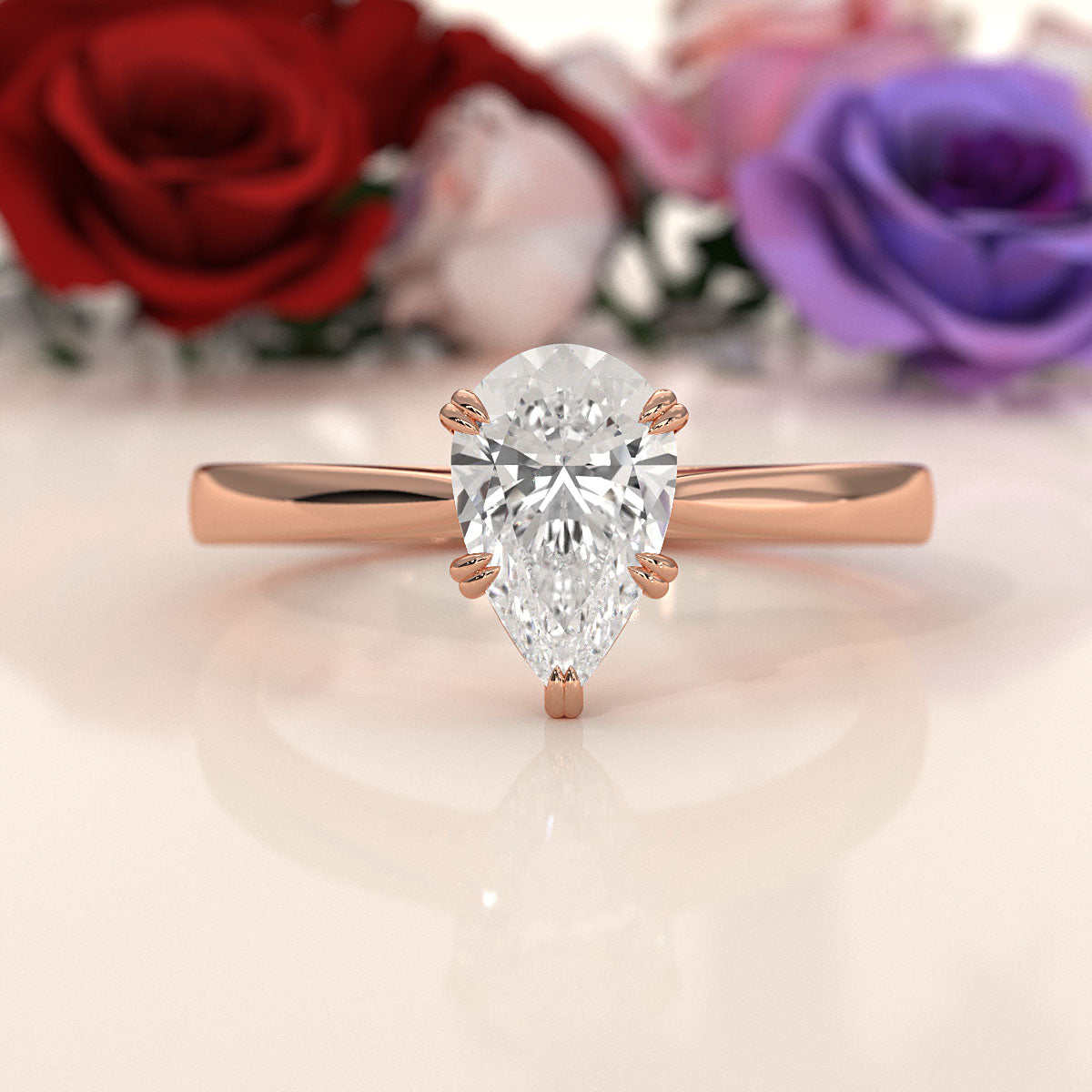 4.5g Emerald Lab Grown Diamond Six Prong Solitaire Engagement Ring IGI Certified 1.00 Ctw.