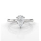4.5g Emerald Lab Grown Diamond Six Prong Solitaire Engagement Ring IGI Certified 1.00 Ctw.