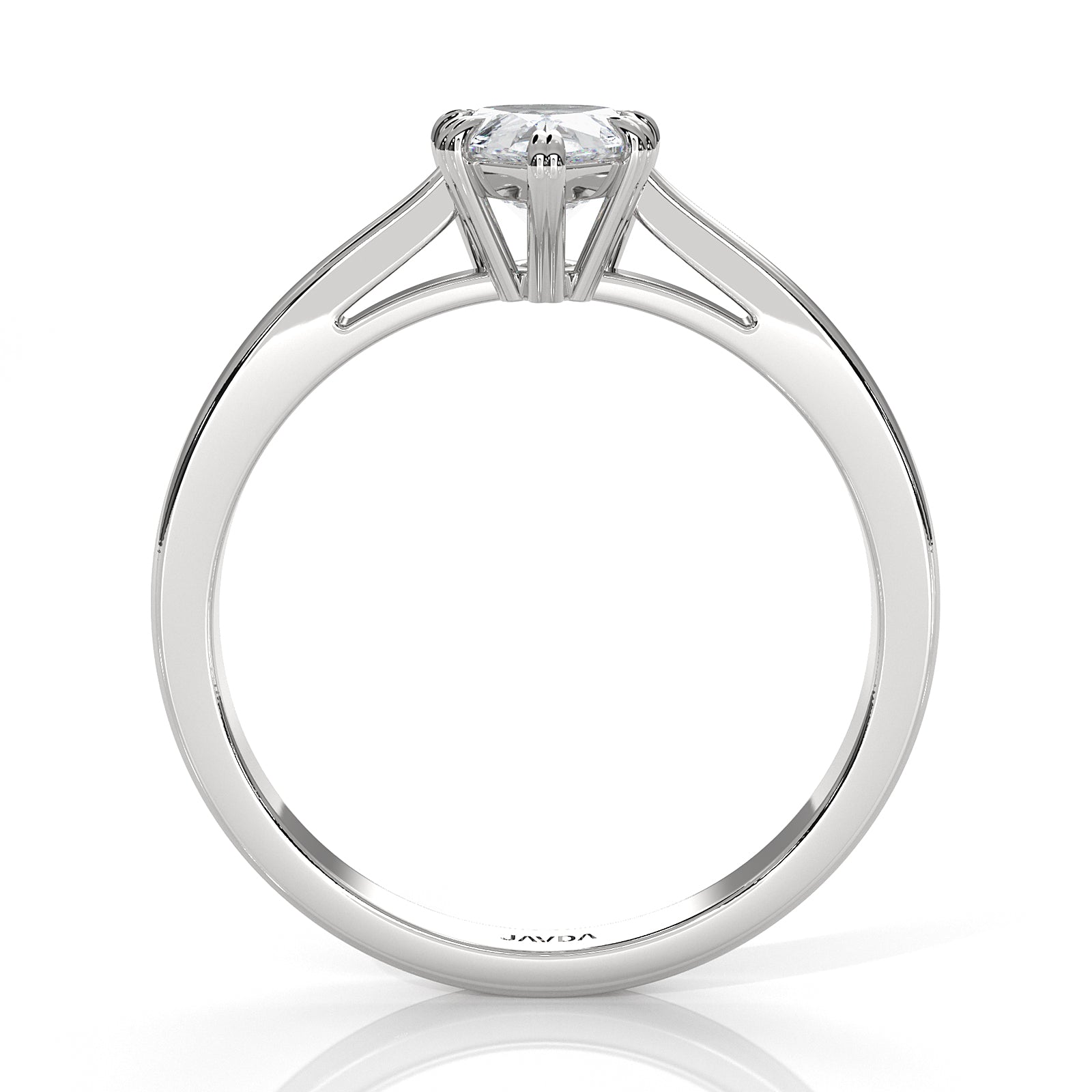 4.5g Emerald Lab Grown Diamond Six Prong Solitaire Engagement Ring IGI Certified 1.00 Ctw.