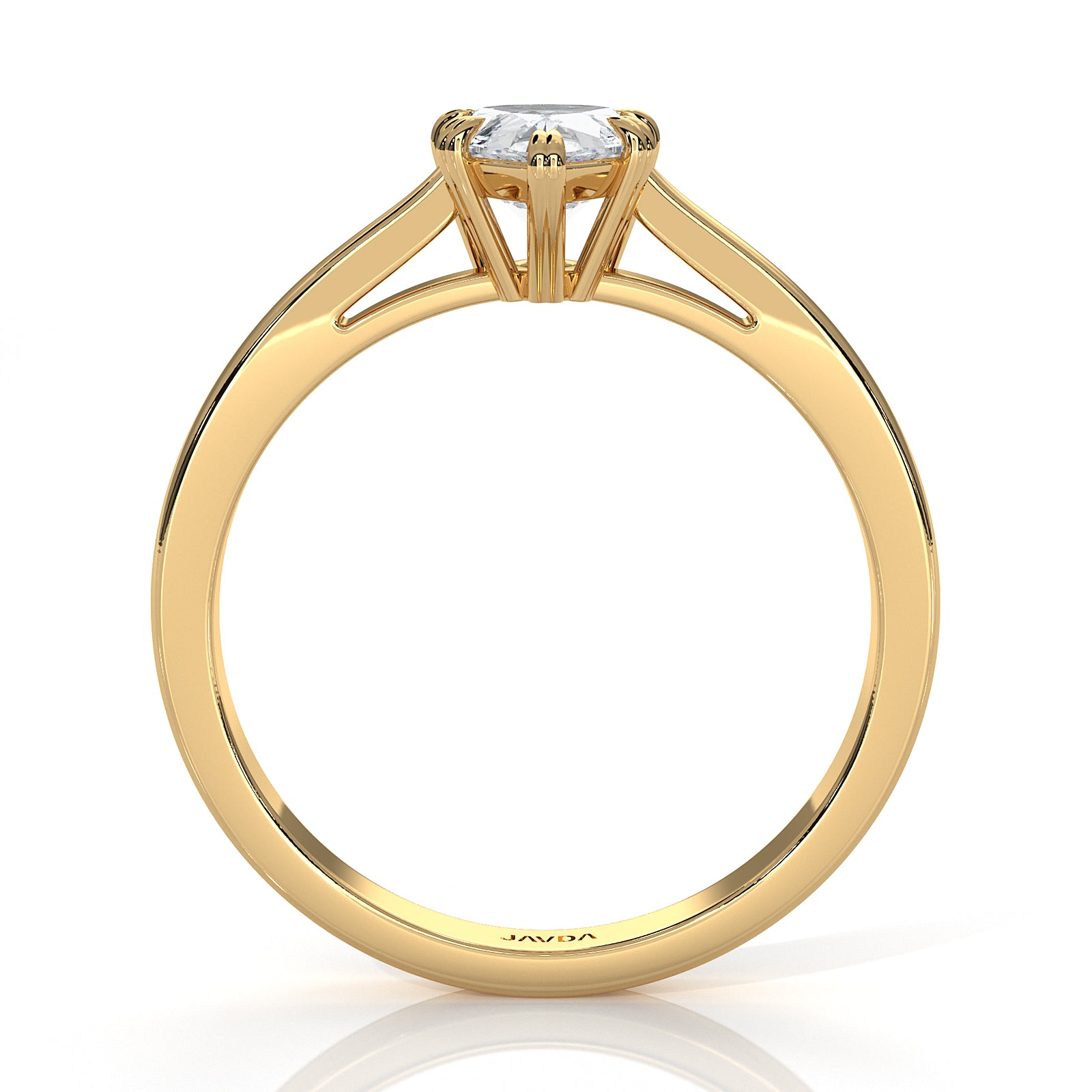 4.5g Emerald Lab Grown Diamond Six Prong Solitaire Engagement Ring IGI Certified 1.00 Ctw.