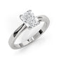 4.5g Emerald Lab Grown Diamond Six Prong Solitaire Engagement Ring IGI Certified 1.00 Ctw.