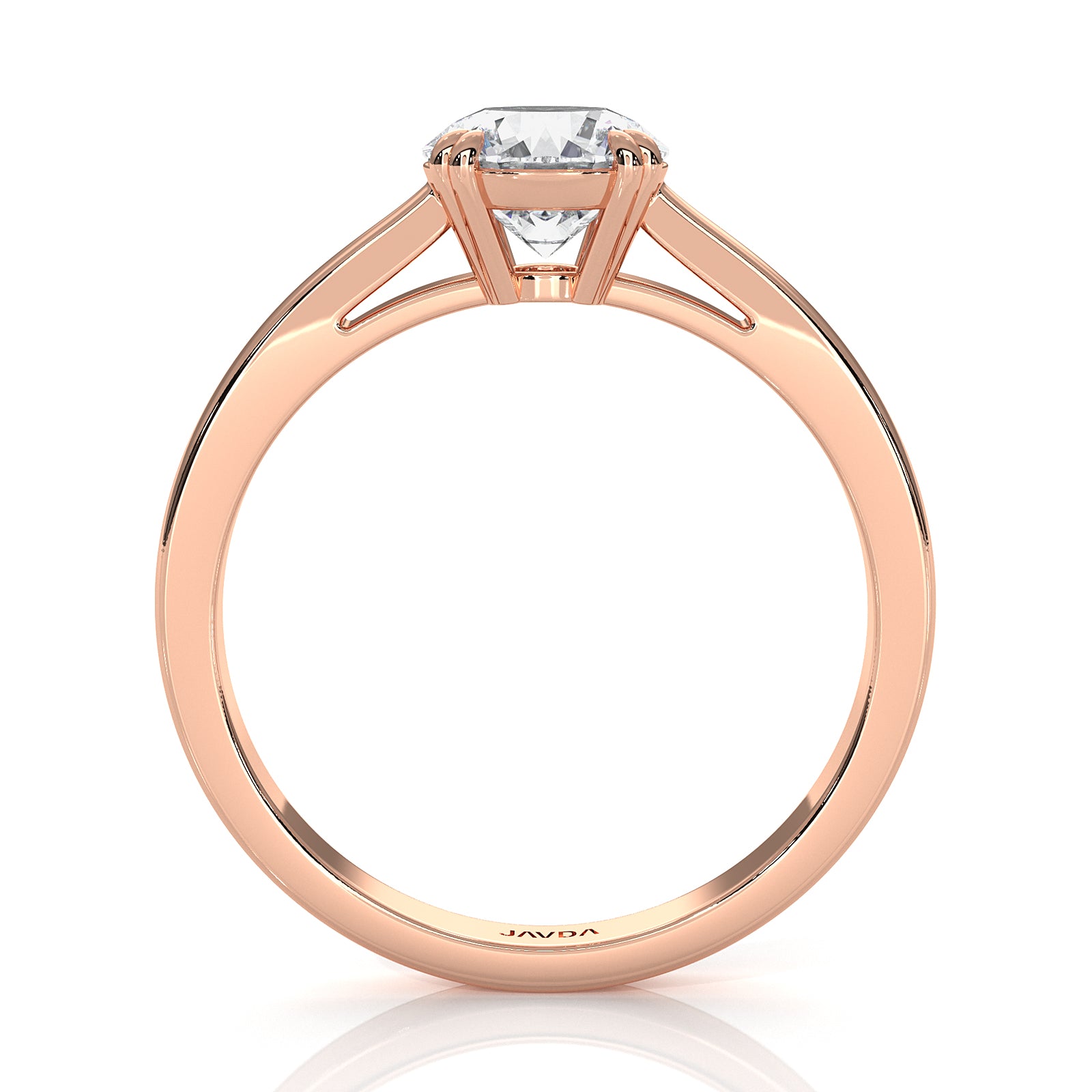 4.5g Emerald Lab Grown Diamond Six Prong Solitaire Engagement Ring IGI Certified 1.00 Ctw.