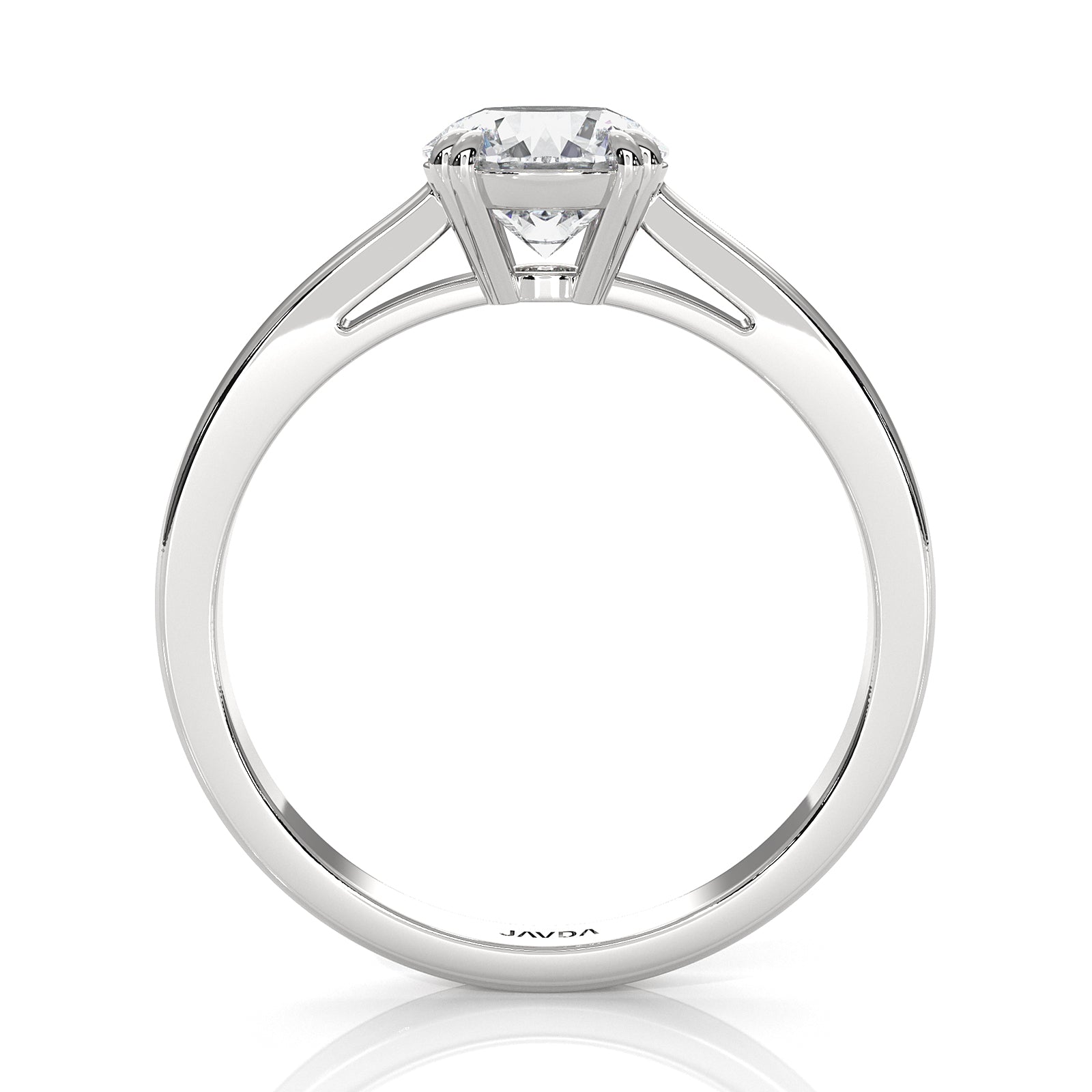 4.5g Emerald Lab Grown Diamond Six Prong Solitaire Engagement Ring IGI Certified 1.00 Ctw.