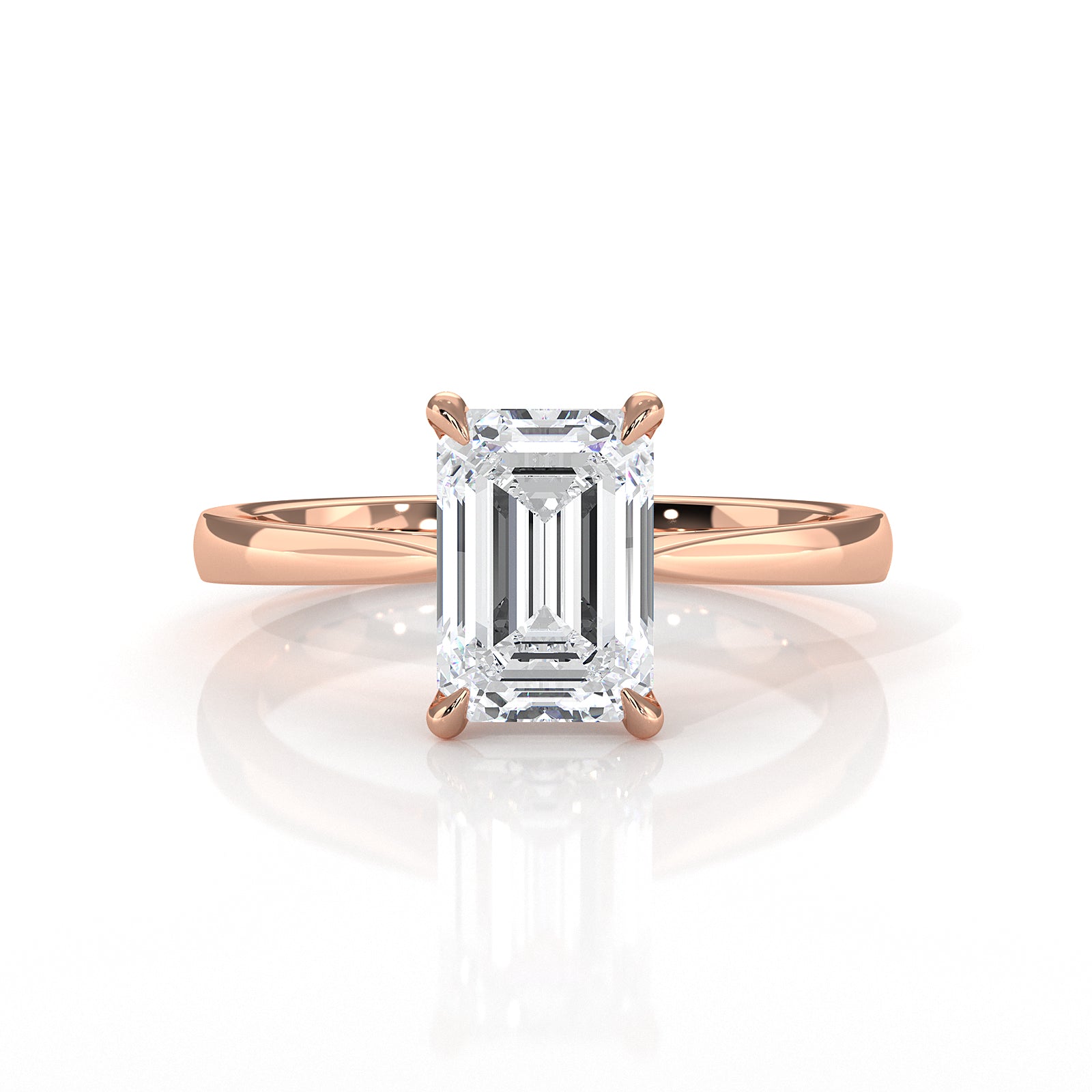 4.5g Princess Prong Setting Lab Grown Diamond Engagement Solitaire Ring IGI Certified 1.00 Ctw.