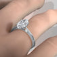 4.5g Princess Prong Setting Lab Grown Diamond Engagement Solitaire Ring IGI Certified 1.00 Ctw.
