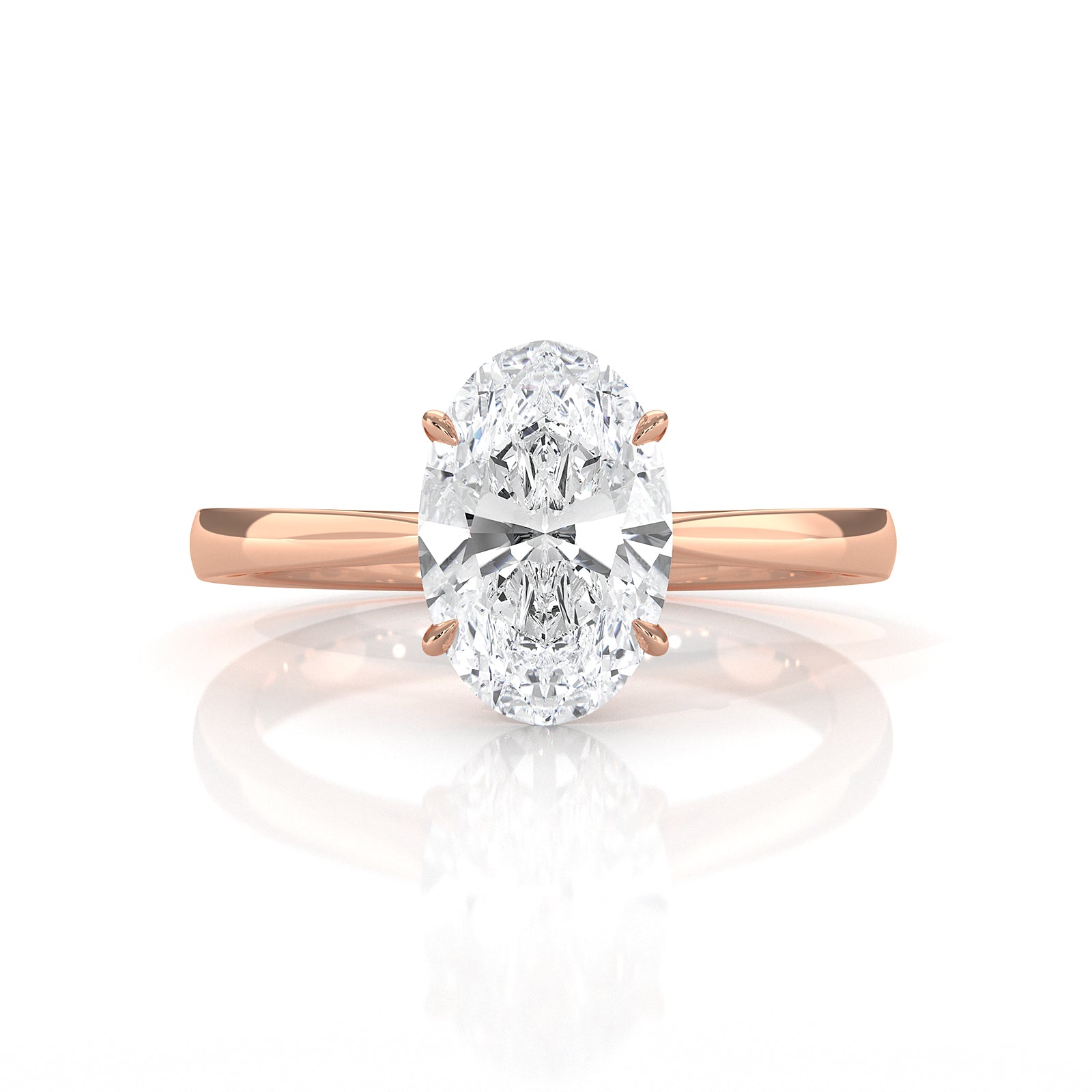 4.5g Princess Prong Setting Lab Grown Diamond Engagement Solitaire Ring IGI Certified 1.00 Ctw.