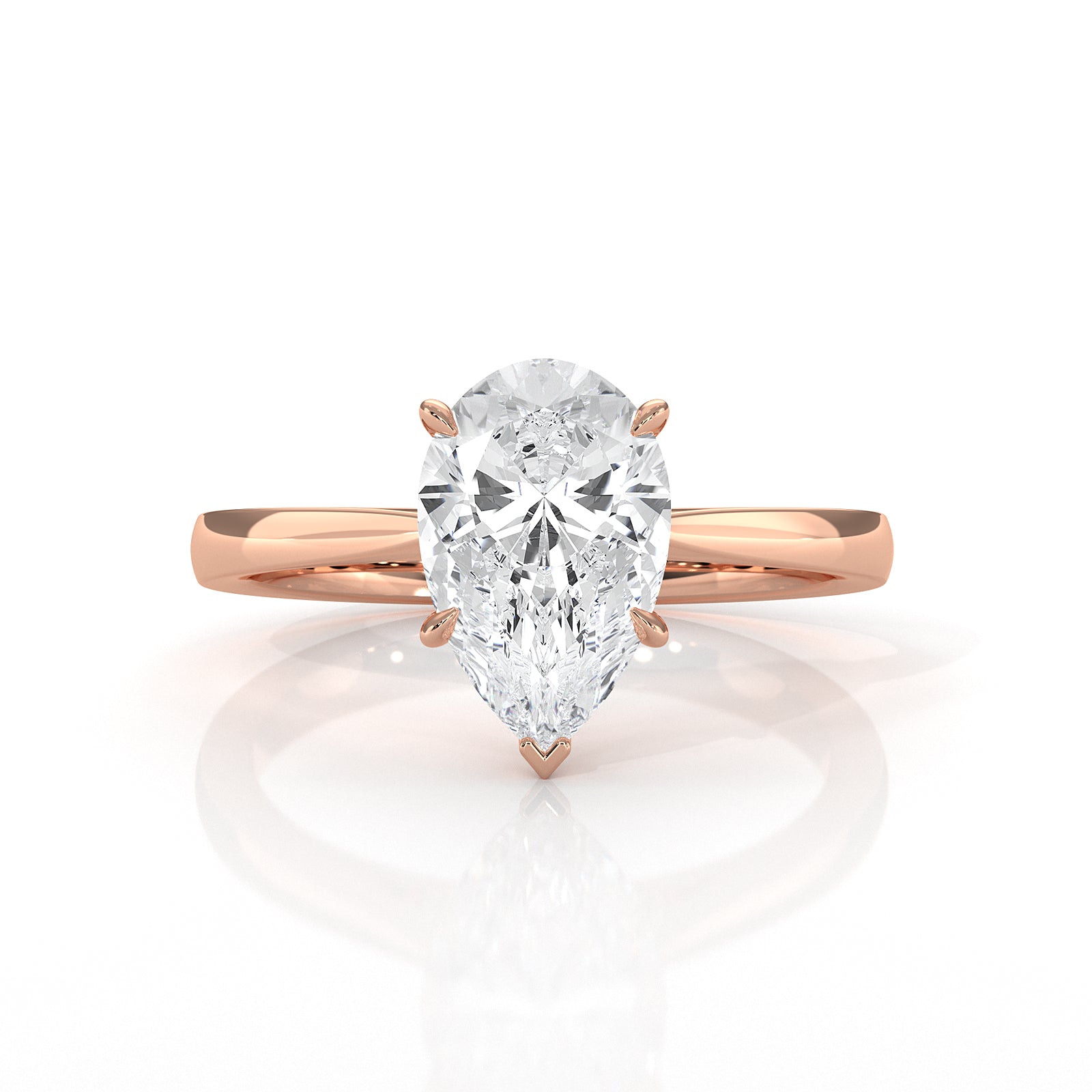 4.5g Princess Prong Setting Lab Grown Diamond Engagement Solitaire Ring IGI Certified 1.00 Ctw.