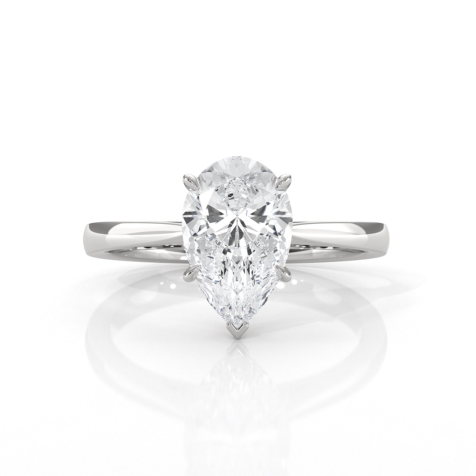 4.5g Princess Prong Setting Lab Grown Diamond Engagement Solitaire Ring IGI Certified 1.00 Ctw.