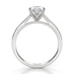 4.5g Princess Prong Setting Lab Grown Diamond Engagement Solitaire Ring IGI Certified 1.00 Ctw.