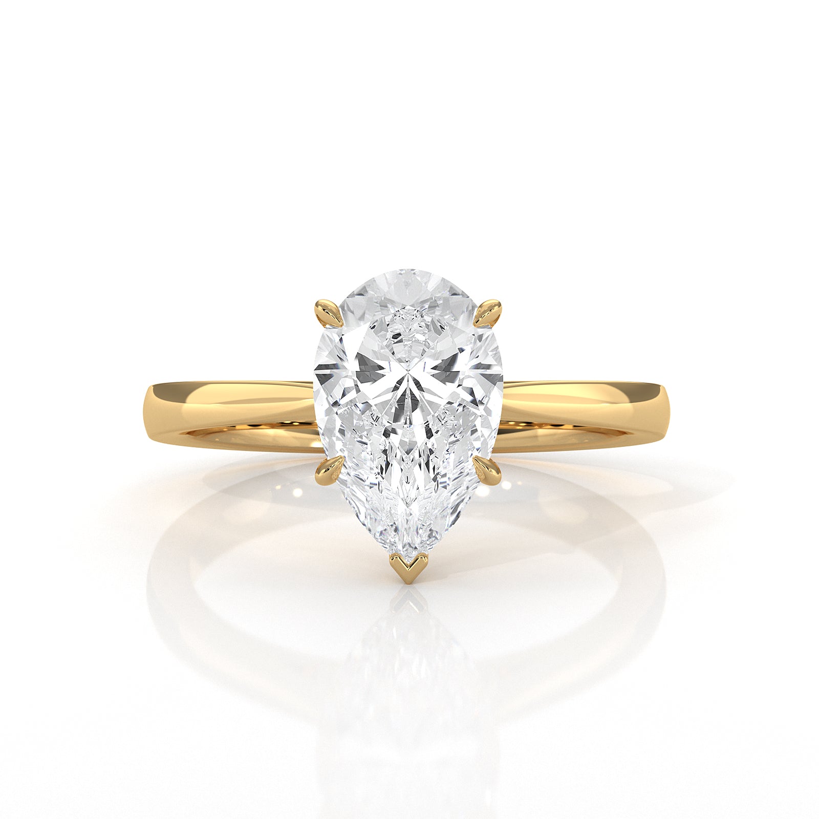 4.5g Princess Prong Setting Lab Grown Diamond Engagement Solitaire Ring IGI Certified 1.00 Ctw.