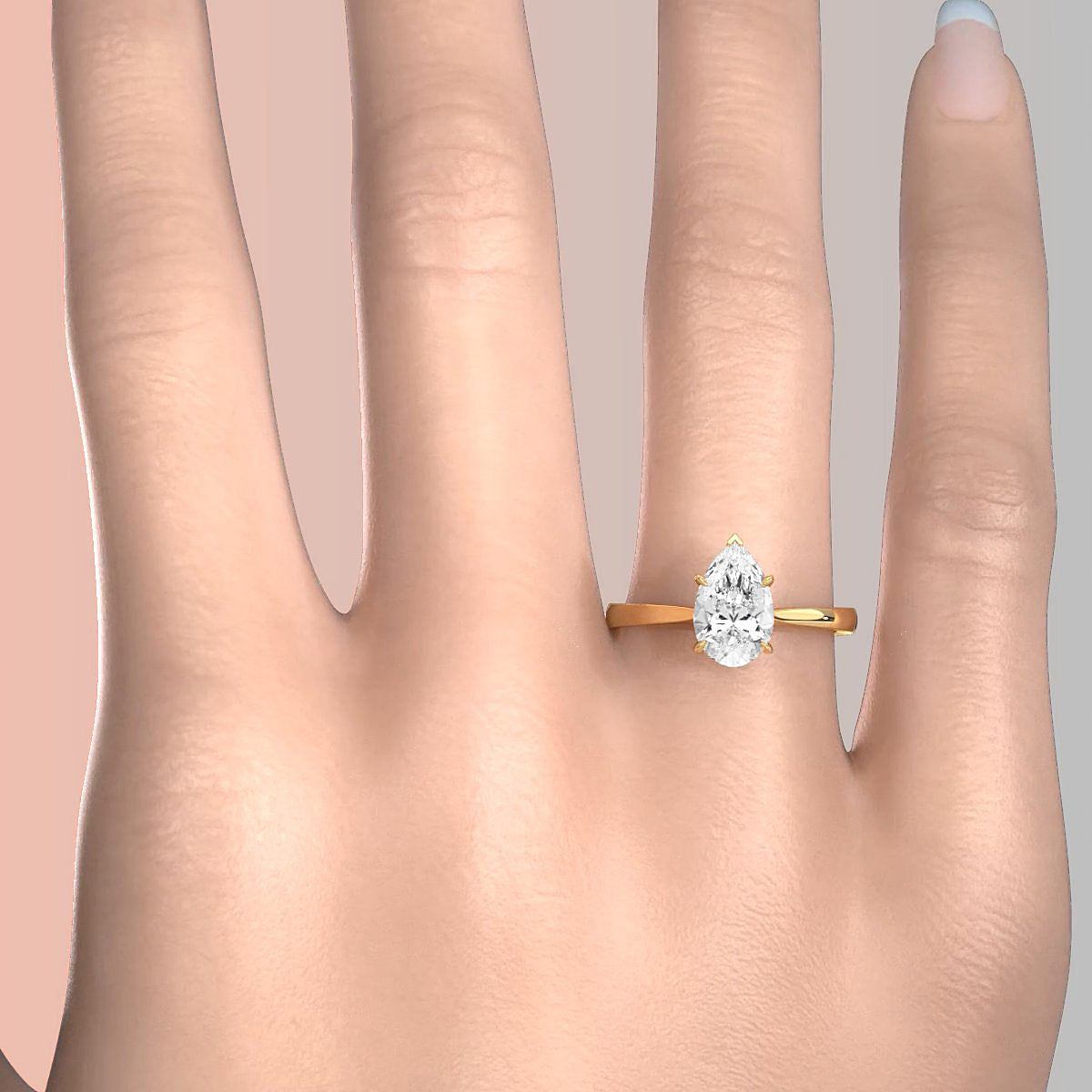 4.5g Princess Prong Setting Lab Grown Diamond Engagement Solitaire Ring IGI Certified 1.00 Ctw.