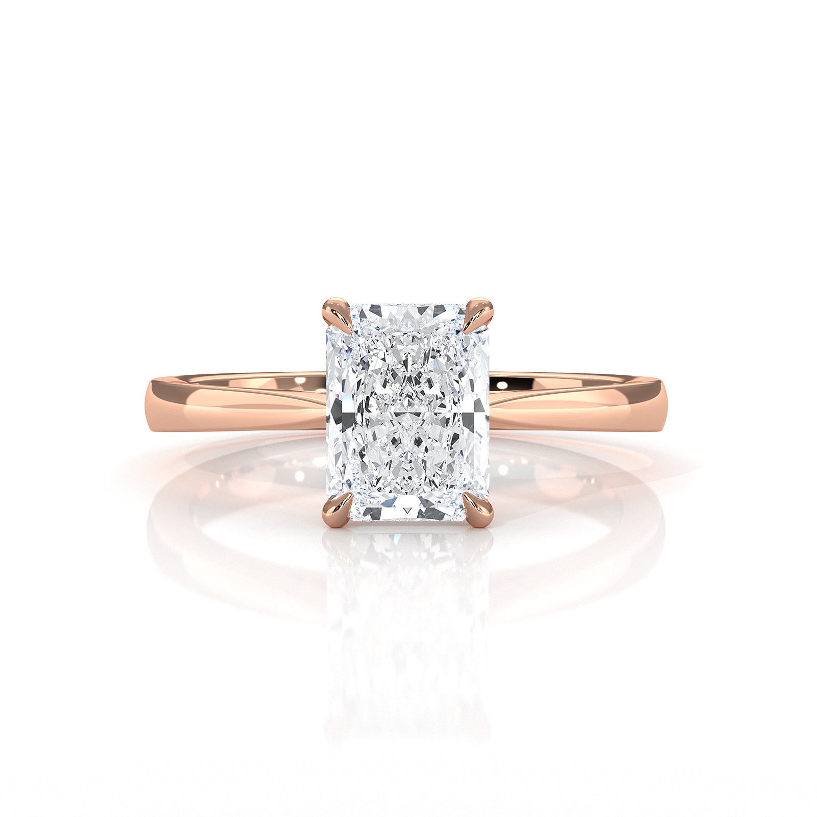4.5g Princess Prong Setting Lab Grown Diamond Engagement Solitaire Ring IGI Certified 1.00 Ctw.