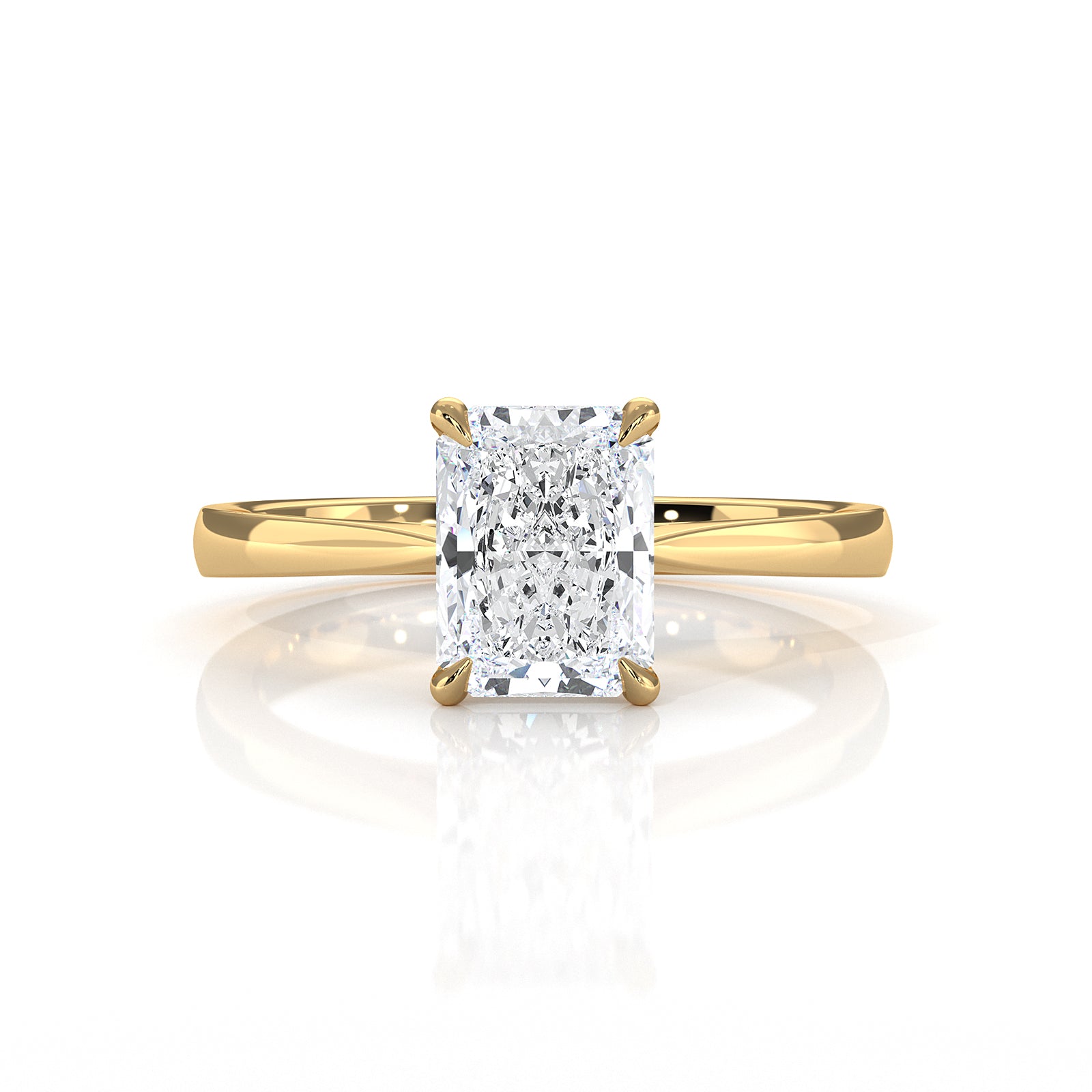 4.5g Princess Prong Setting Lab Grown Diamond Engagement Solitaire Ring IGI Certified 1.00 Ctw.
