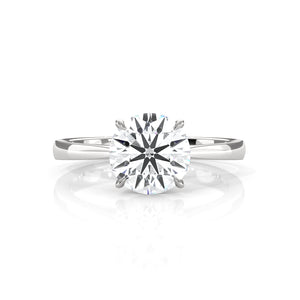 4.5g Princess Prong Setting Lab Grown Diamond Engagement Solitaire Ring IGI Certified 1.00 Ctw.
