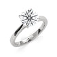4.5g Princess Prong Setting Lab Grown Diamond Engagement Solitaire Ring IGI Certified 1.00 Ctw.