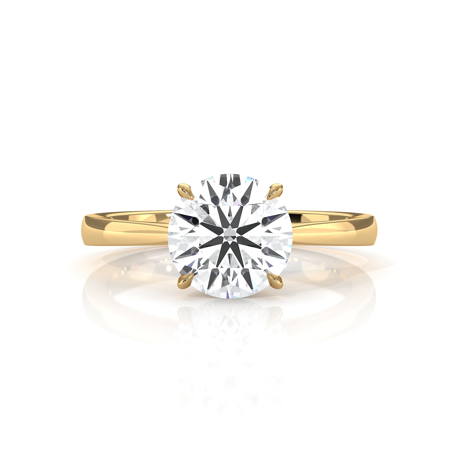 4.5g Princess Prong Setting Lab Grown Diamond Engagement Solitaire Ring IGI Certified 1.00 Ctw.