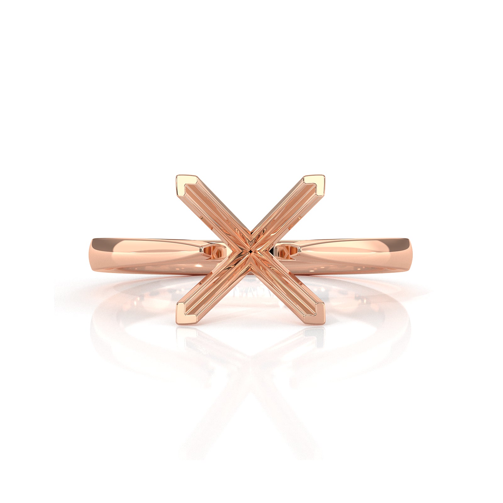 4.5g Prong Set Semi Mount Engagement Solitaire Ring Setting