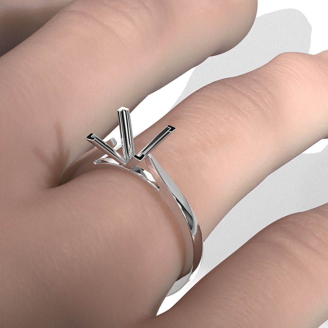 4.5g Prong Set Semi Mount Engagement Solitaire Ring Setting