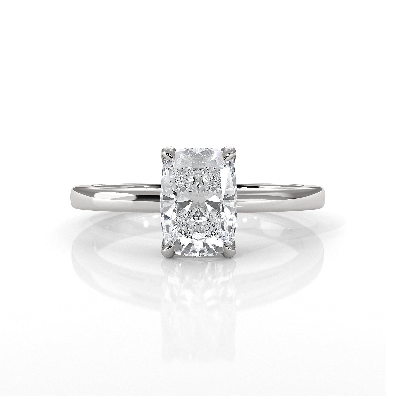 4.5g Lab Grown Diamond 6 Prong Solitaire Engagement Setting IGI Certified Ring 1.00 Ctw.