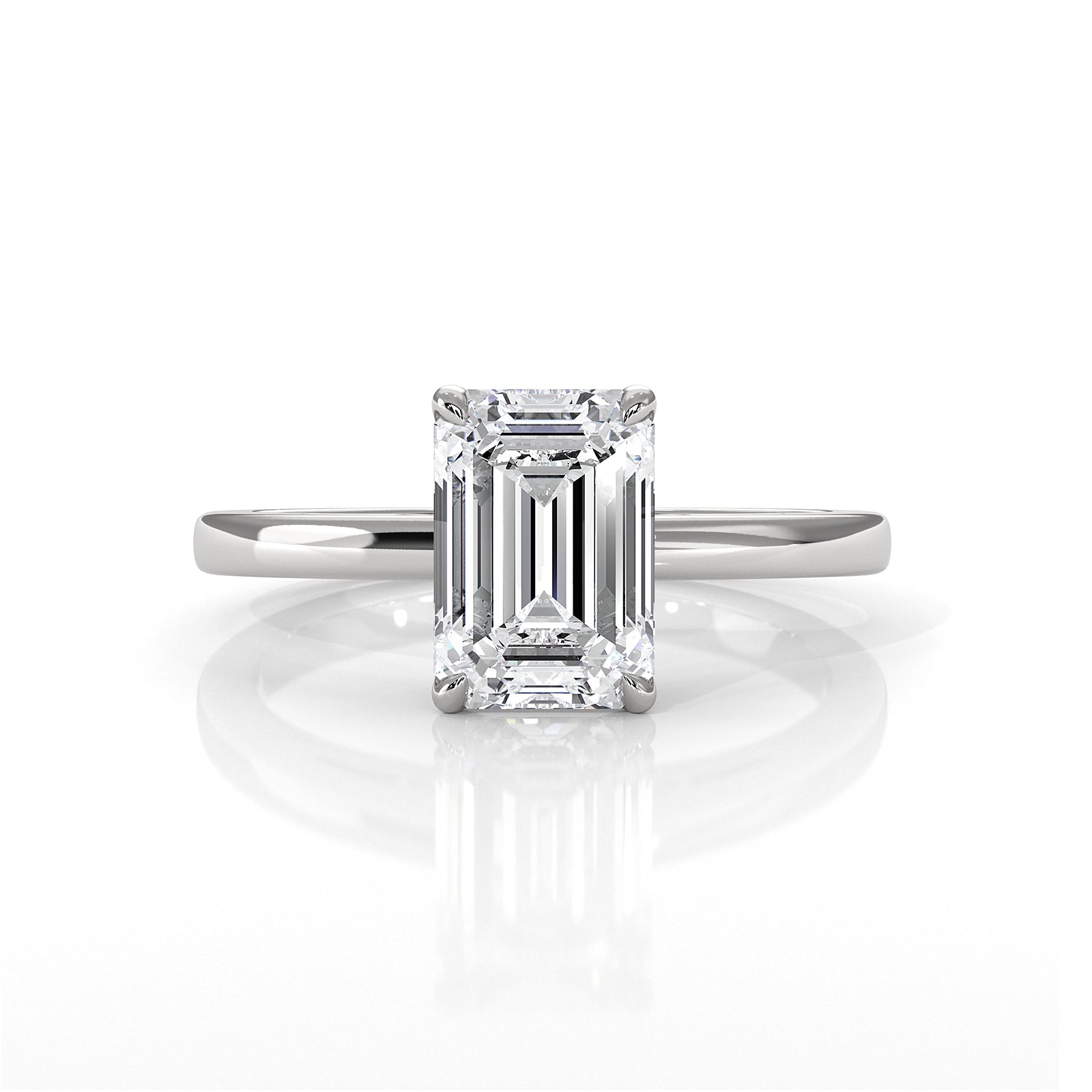 4.5g Lab Grown Diamond 6 Prong Solitaire Engagement Setting IGI Certified Ring 1.00 Ctw.