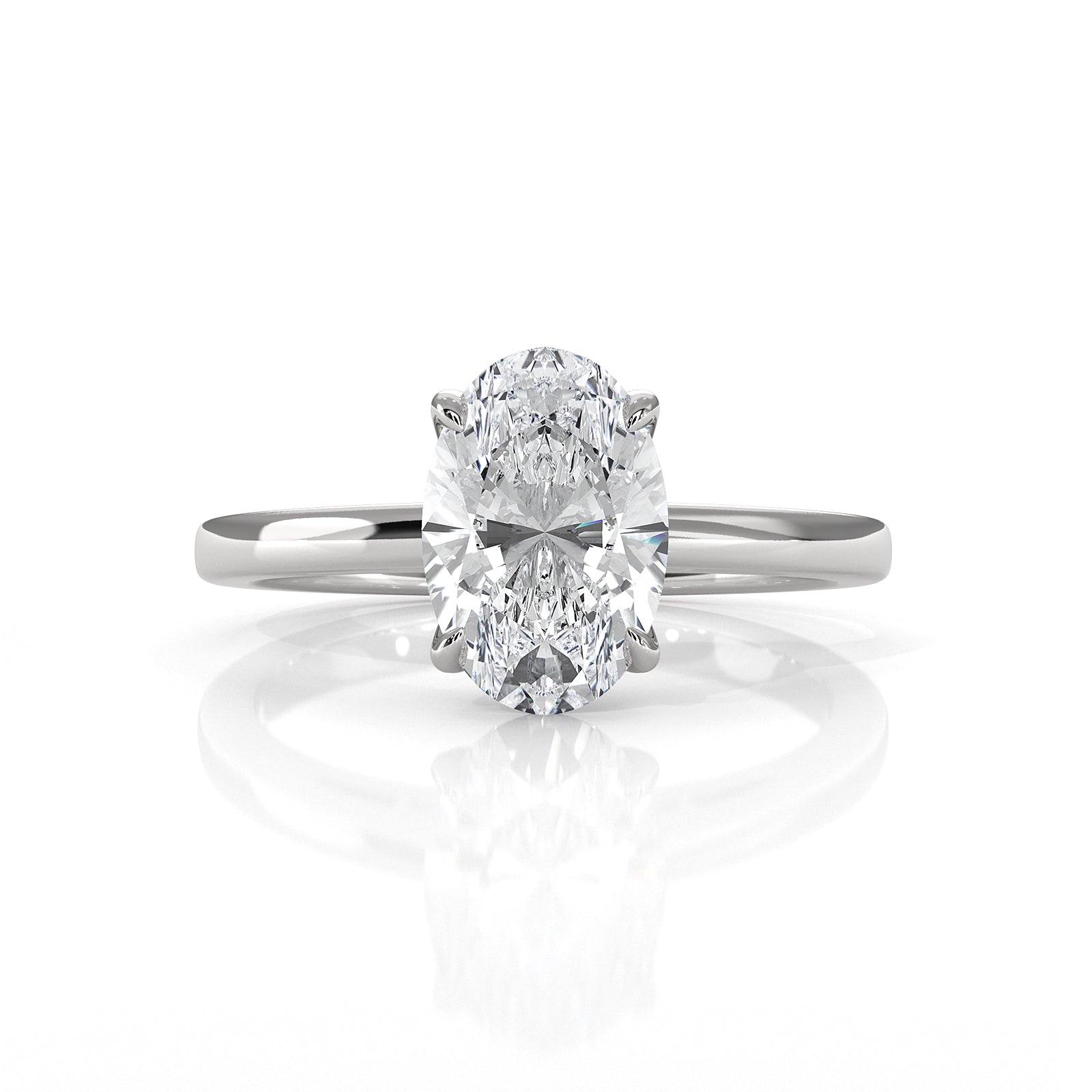 4.5g Lab Grown Diamond 6 Prong Solitaire Engagement Setting IGI Certified Ring 1.00 Ctw.