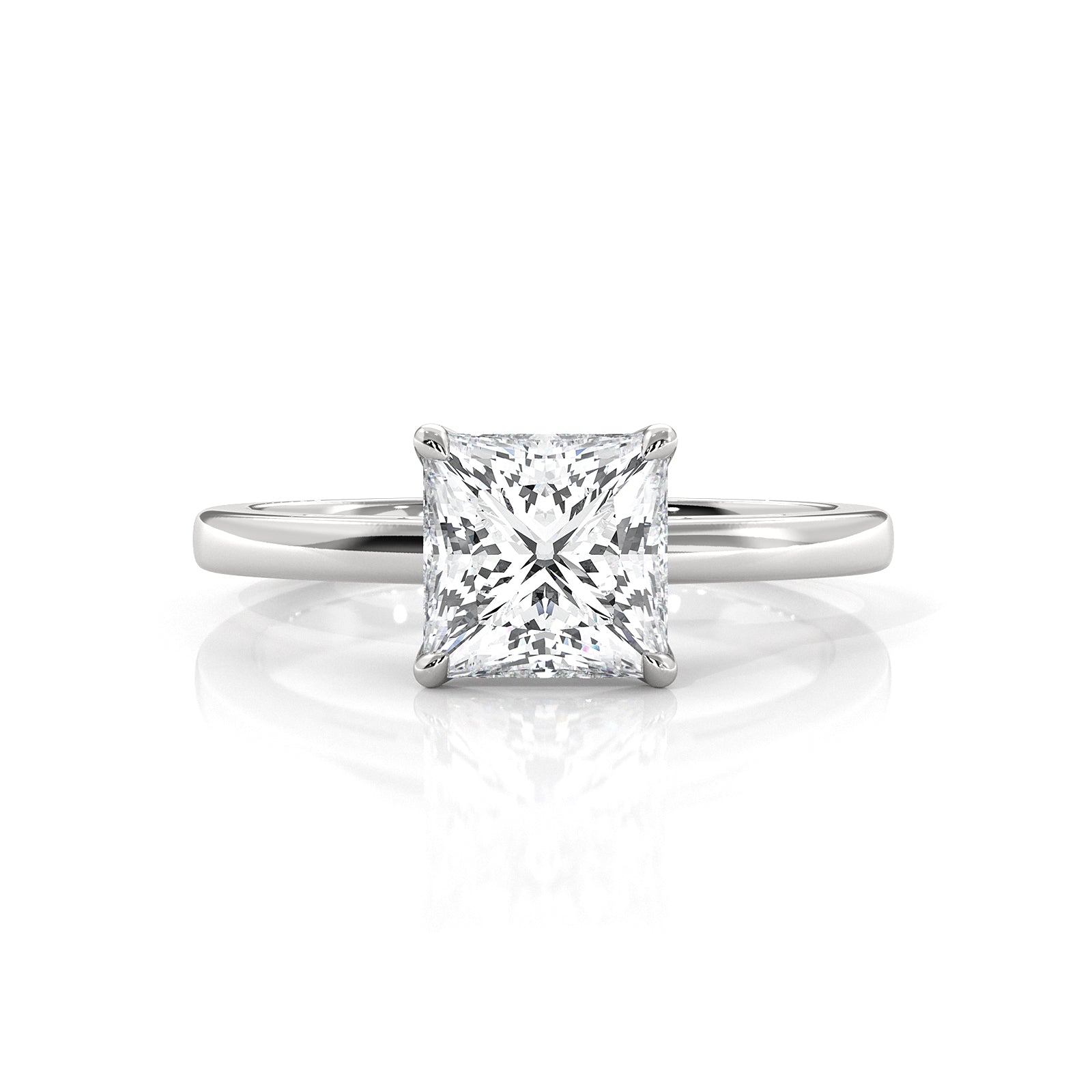 4.5g Lab Grown Diamond 6 Prong Solitaire Engagement Setting IGI Certified Ring 1.00 Ctw.