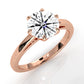 4.5g Lab Grown Diamond 6 Prong Solitaire Engagement Setting IGI Certified Ring 1.00 Ctw.