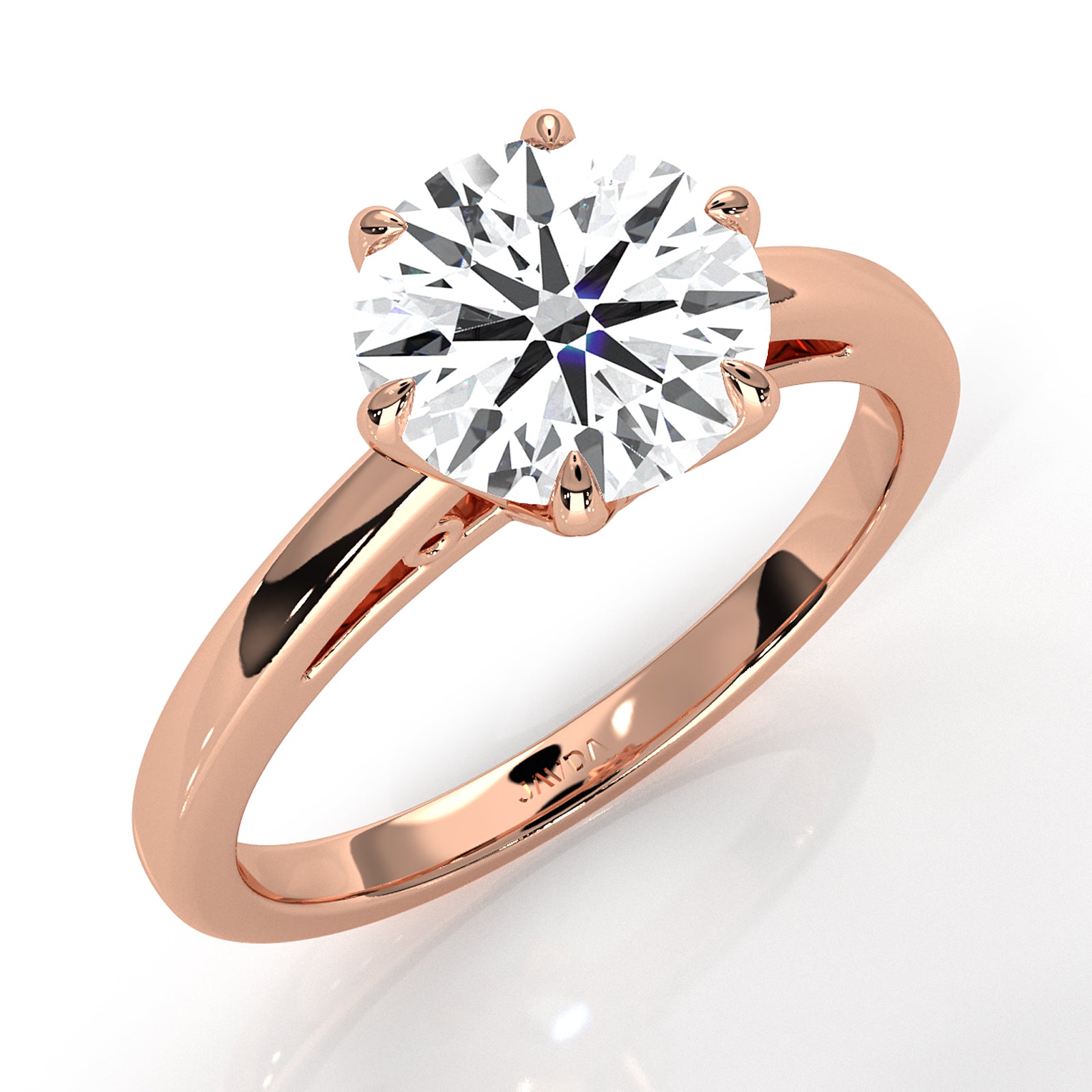 4.5g Lab Grown Diamond 6 Prong Solitaire Engagement Setting IGI Certified Ring 1.00 Ctw.