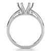 4.5g Six Prong Set Solitaire Style Engagement Setting Semi Mount Ring