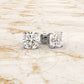 Cushion Lab Grown Diamond Stud Earring IGI Certified in 14k White Gold 6.02 Ctw.