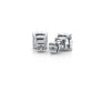 Cushion Lab Grown Diamond Stud Earring IGI Certified in 14k White Gold 6.02 Ctw.