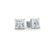 Princess Lab Grown Diamond Stud Earring IGI Certified in 14k White Gold 6 Ctw.