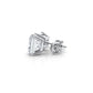 Princess Lab Grown Diamond Stud Earring IGI Certified in 14k White Gold 6 Ctw.