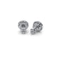 Round Lab Grown Diamond Claw Prong Women's Earring 14k White Gold 2.28 Ctw.