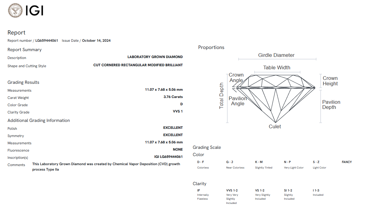 Claw Prong Set Solitaire Radiant Diamond Engagement Ring