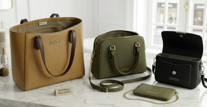 JAVDA Premium Handbag Combo Set (4-in-1) – Tote, Shoulder Bag, Crossbody & Wallet