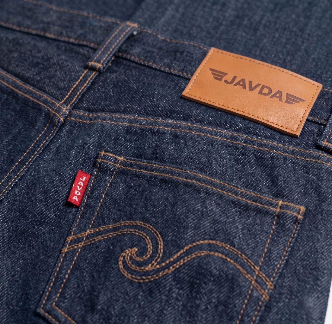 JAVDA Heritage Raw Selvedge Denim – Wide-Leg Workwear Fit