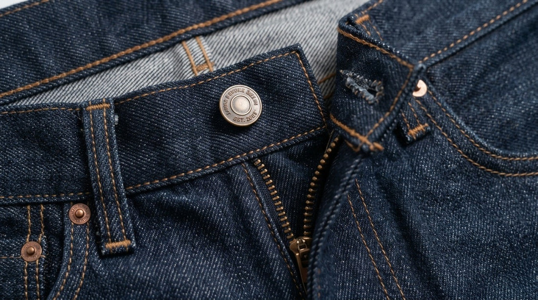 JAVDA Heritage Raw Selvedge Denim – Wide-Leg Workwear Fit