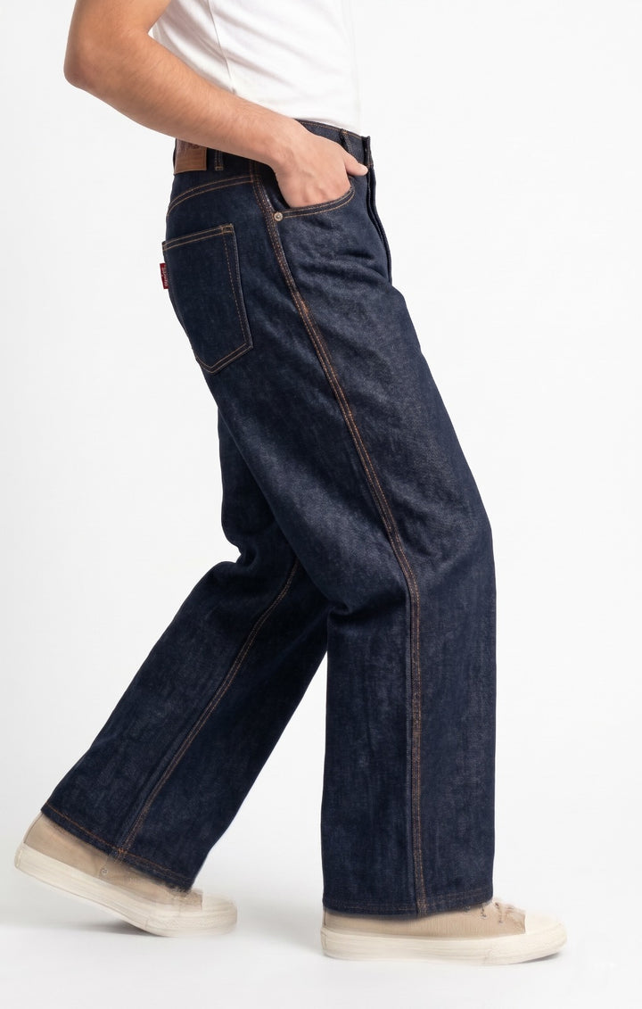 JAVDA Heritage Raw Selvedge Denim – Wide-Leg Workwear Fit
