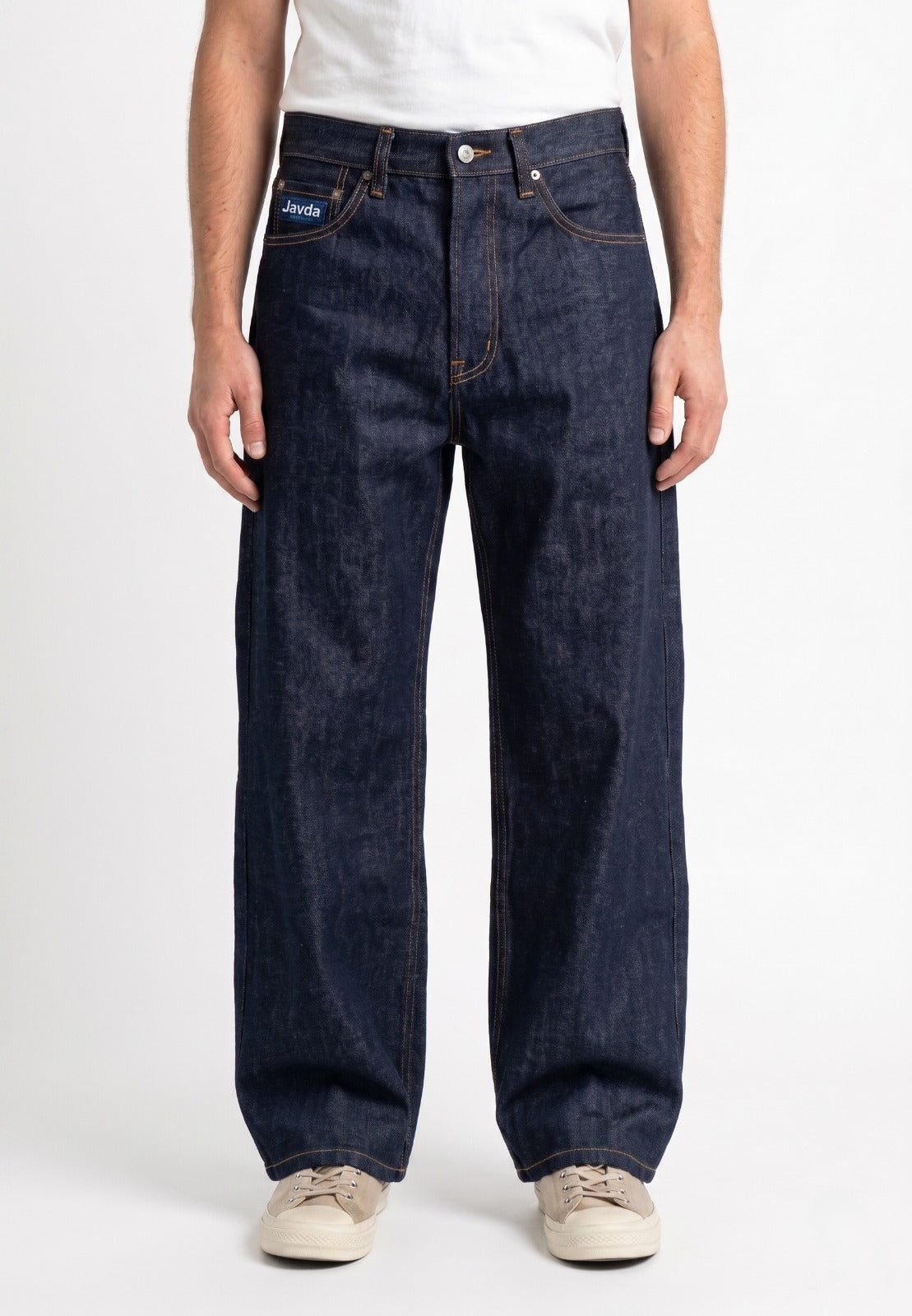 JAVDA Heritage Raw Selvedge Denim – Wide-Leg Workwear Fit