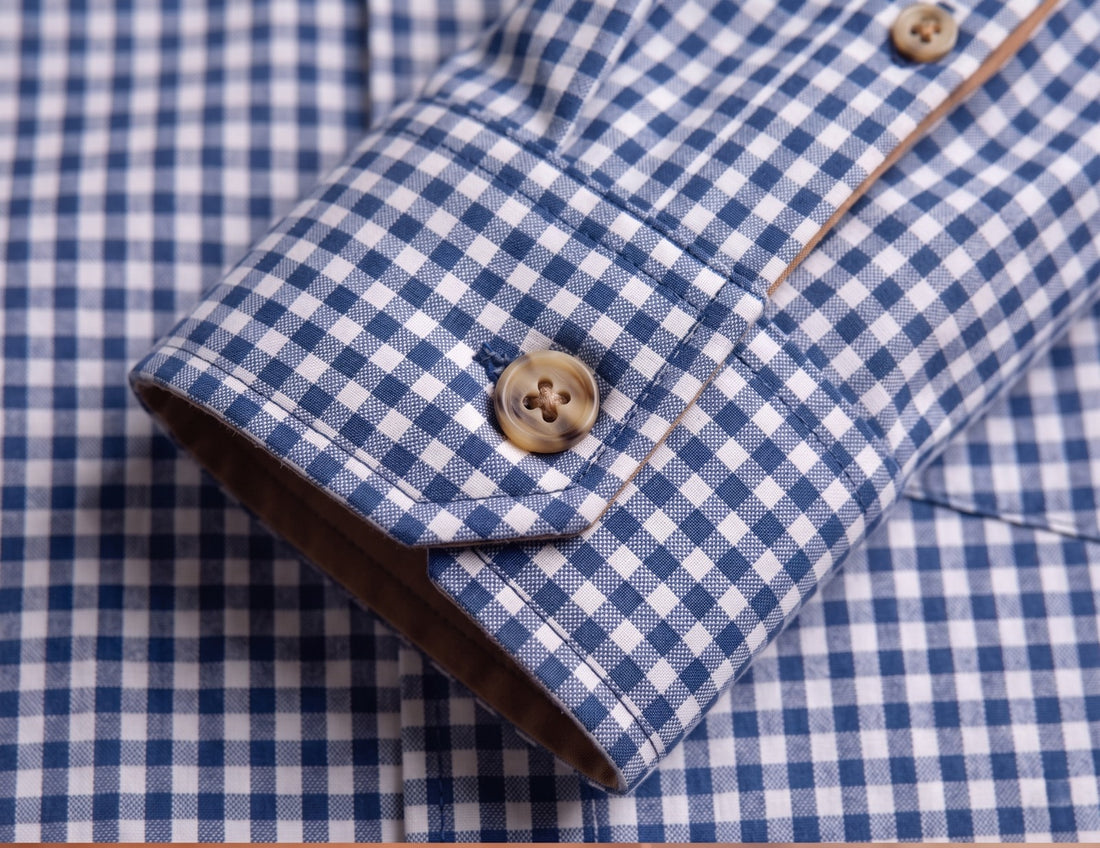 Javda Signature Navy Gingham "Tailor’s Edition" Shirt